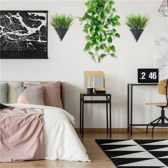 14 Bundles Fake Plants Outdoor,Artificial Grass,UV Resistant Fake Bushes Plastic - Picture 4 of 7